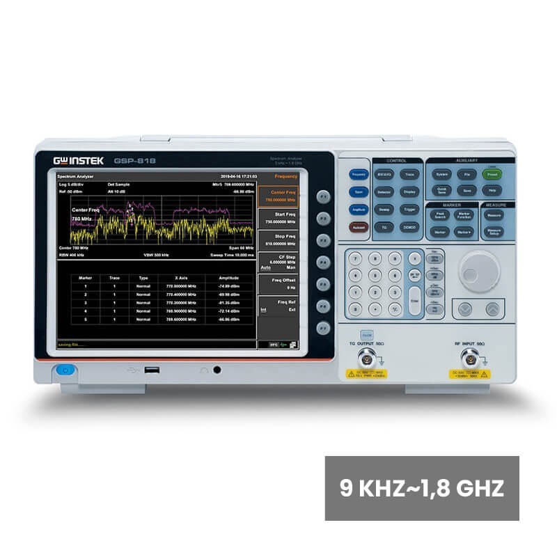 GSP-818-EMI Analizator Widma 1.8 GHz z opcją detektora i filtra EMI