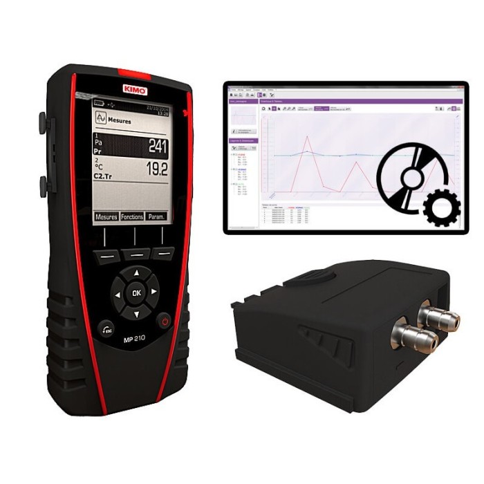 Kimo MP 210 Anemometr + Manometr zestaw START