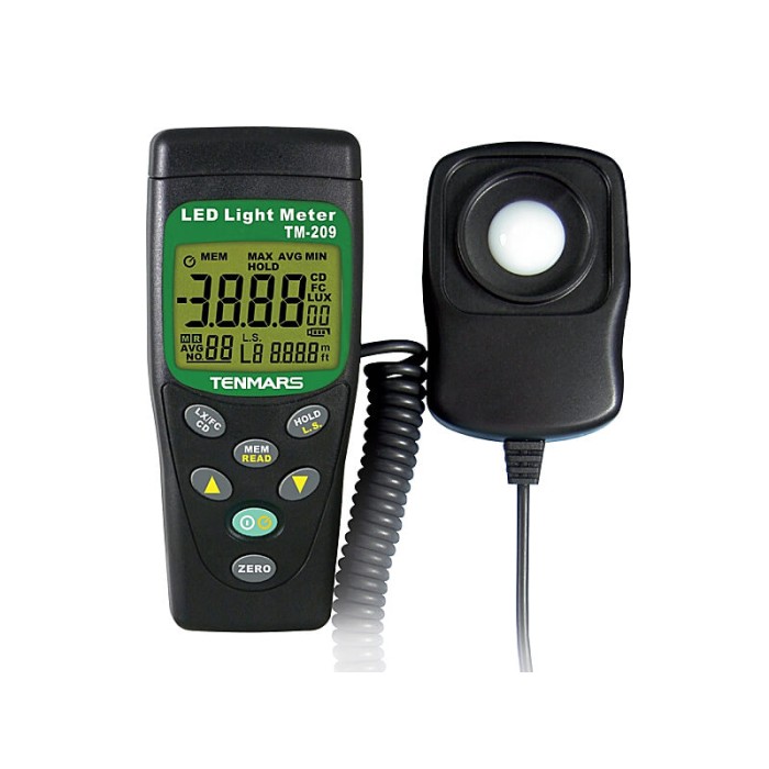 Tenmars TM209 Luksomierz 0,01~400000 lx, MEM do diod LED ze świadectwem wzorcowania Tenmars TM209 Luksomierz 0,01~400000 lx, MEM do diod LED ze świadectwem wzorcowania