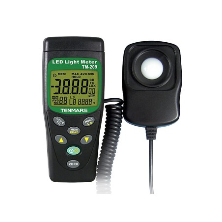 Tenmars TM209 Luksomierz 0,01~400000 lx, MEM do diod LED ze świadectwem wzorcowania Tenmars TM209 Luksomierz 0,01~400000 lx, MEM do diod LED ze świadectwem wzorcowania